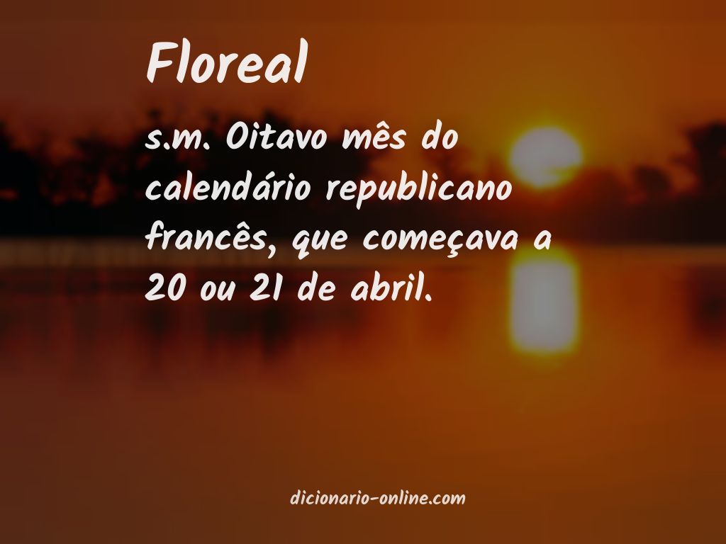 Significado de floreal