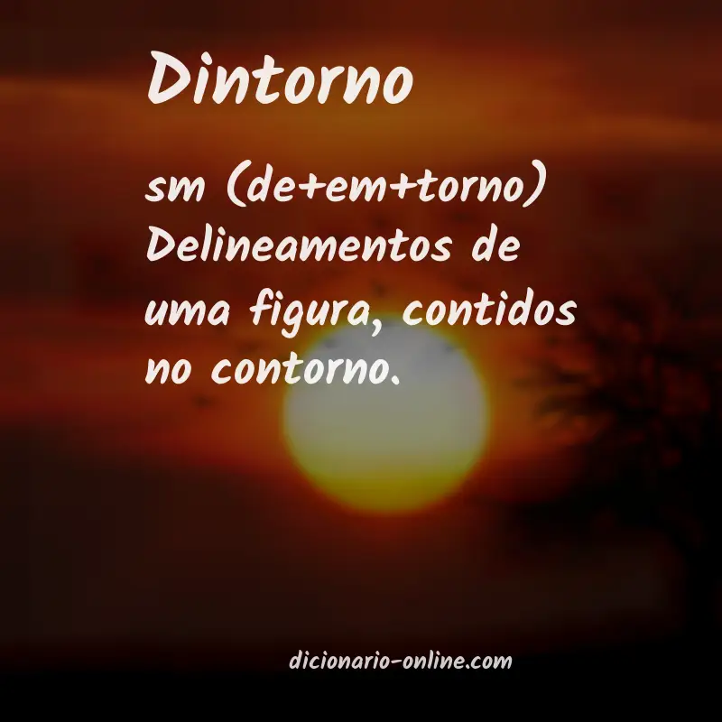 Significado de dintorno