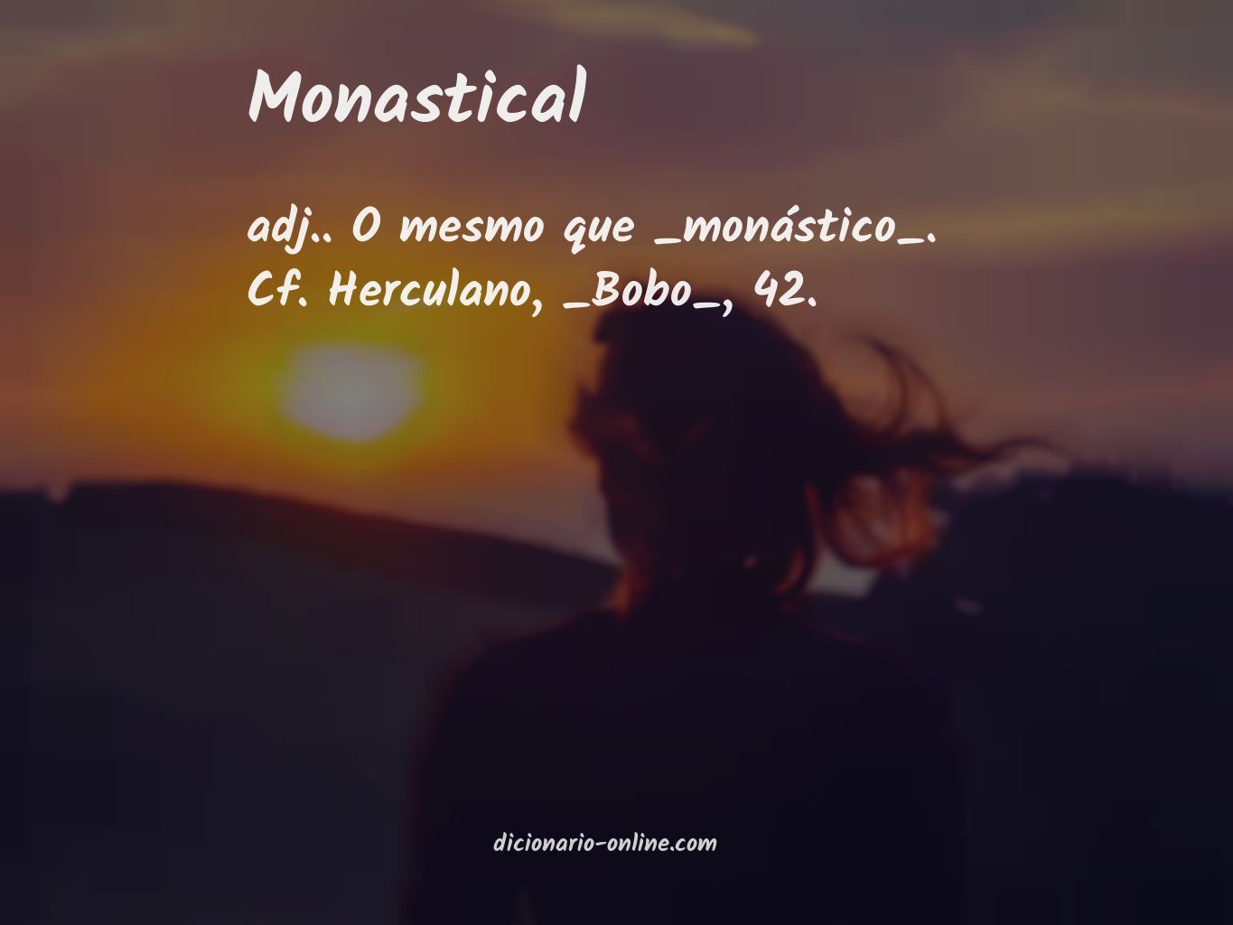 Significado de monastical