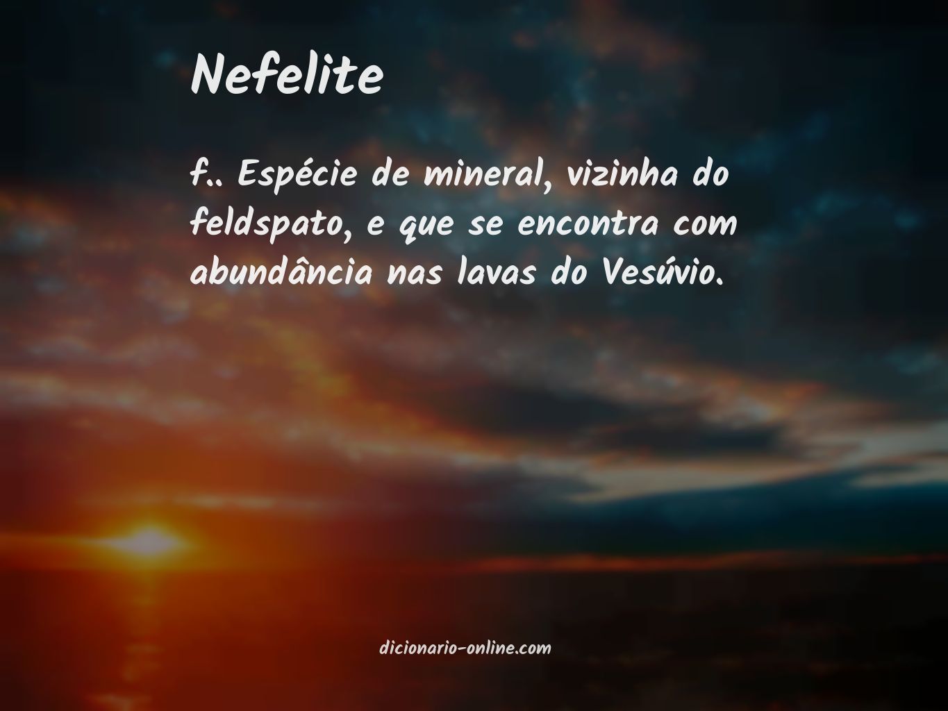 Significado de nefelite