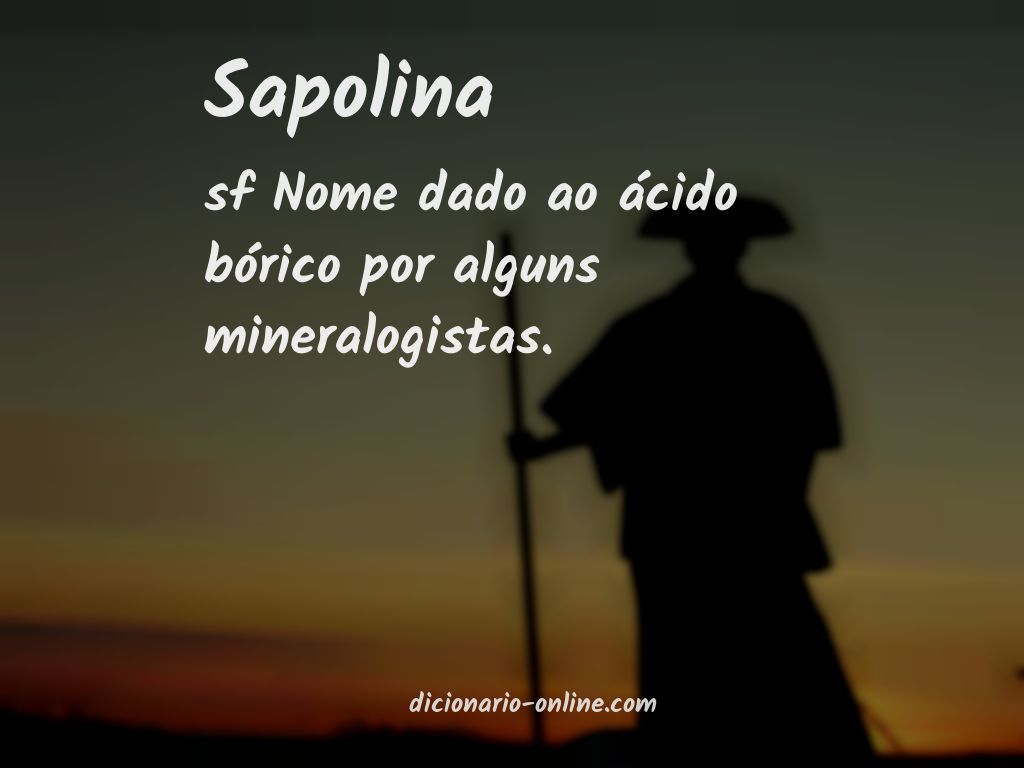 Significado de sapolina