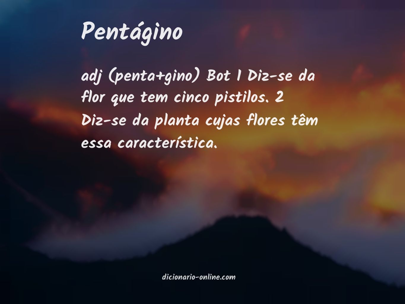 Significado de pentágino