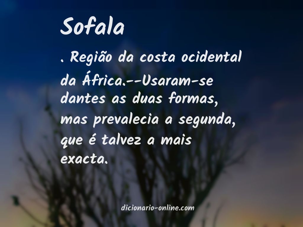 Significado de sofala