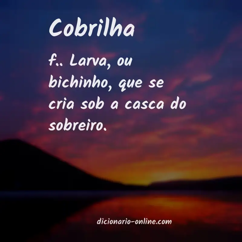 Significado de cobrilha