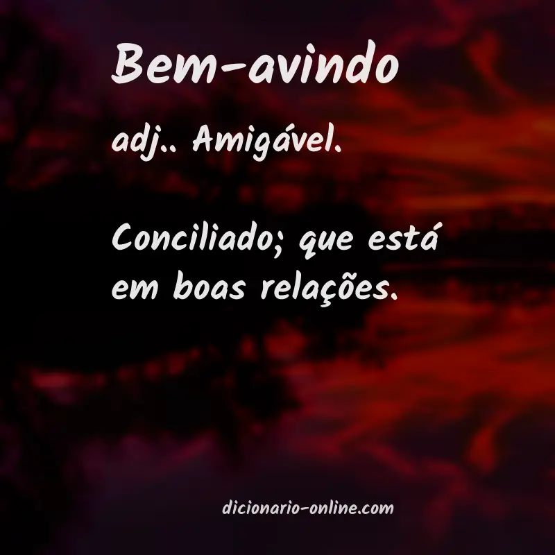 Significado de bem-avindo