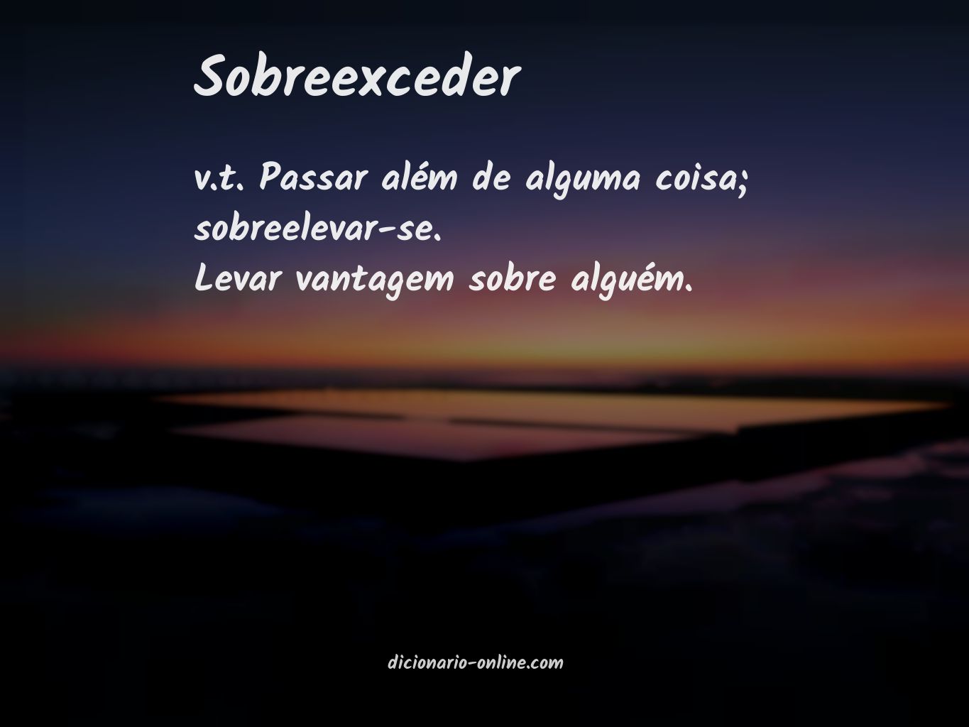 Significado de sobreexceder