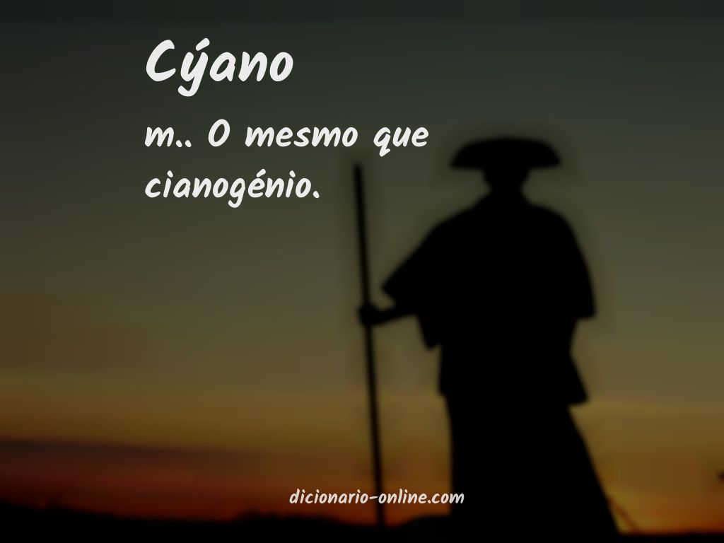 Significado de cýano