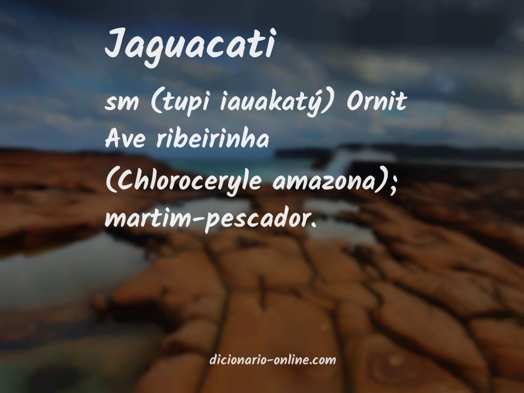 Significado de jaguacati