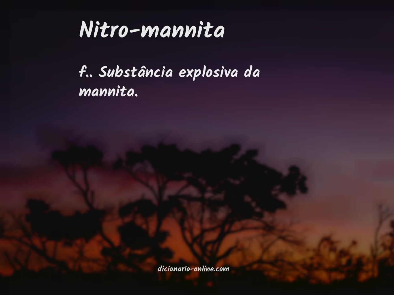 Significado de nitro-mannita