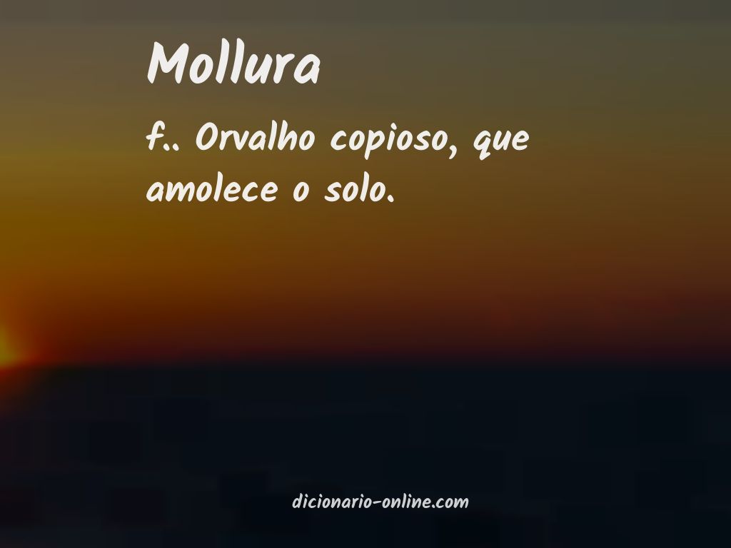 Significado de mollura