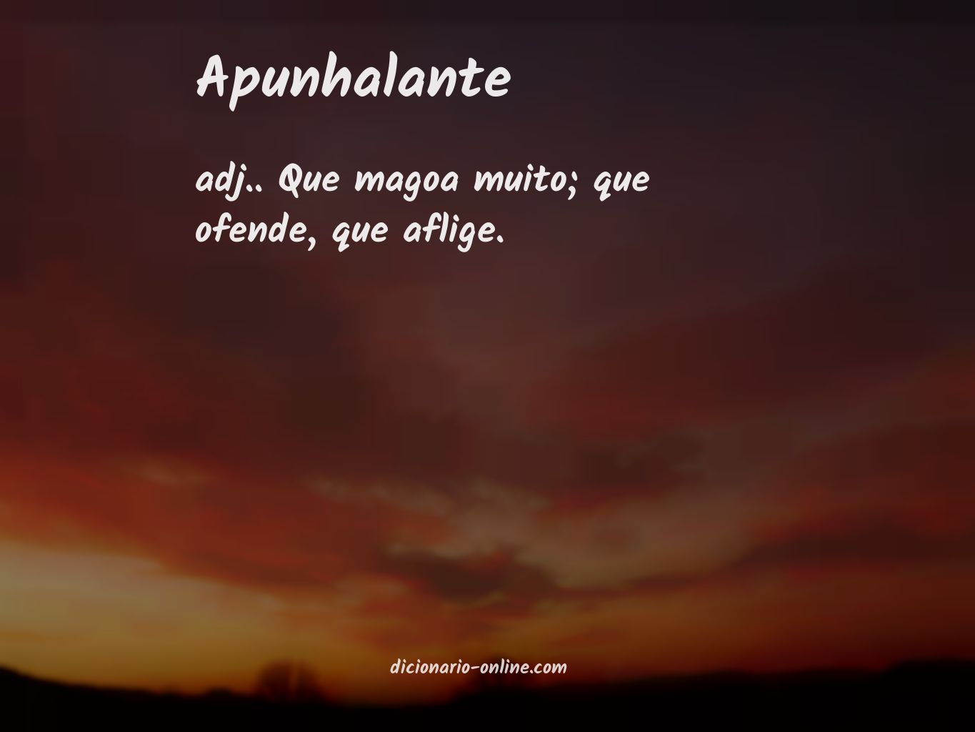 Significado de apunhalante