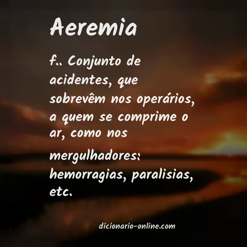 Significado de aeremia