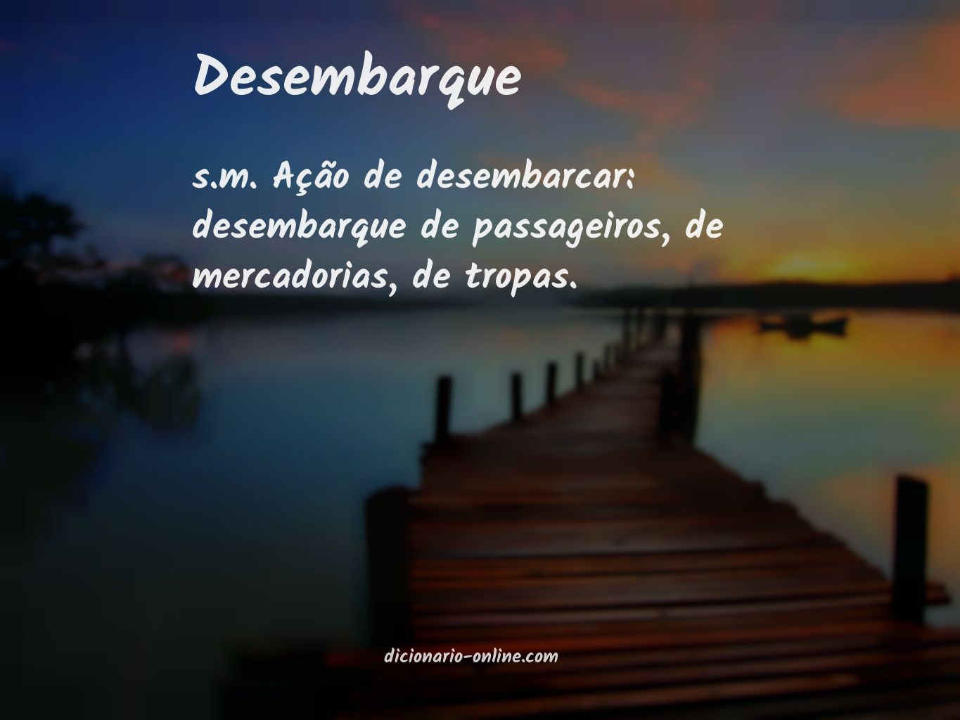 Significado de desembarque