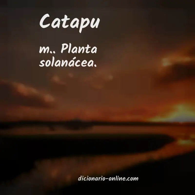 Significado de catapu