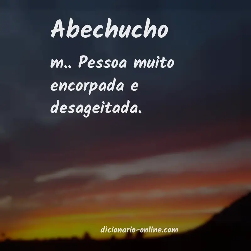 Significado de abechucho