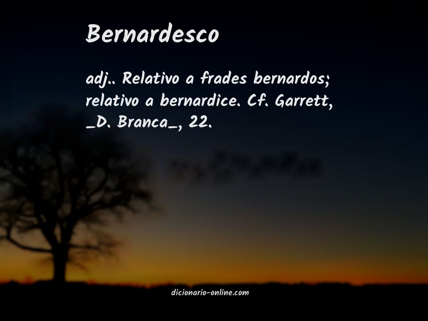 Significado de bernardesco