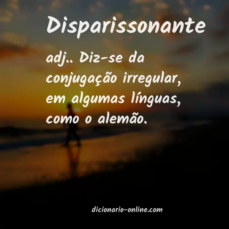 Significado de disparissonante