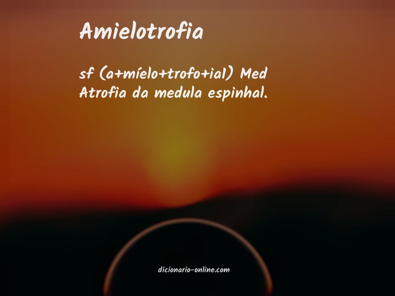 Significado de amielotrofia