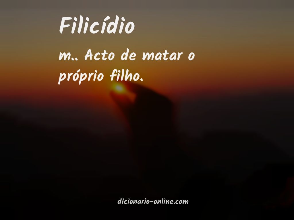 Significado de filicídio