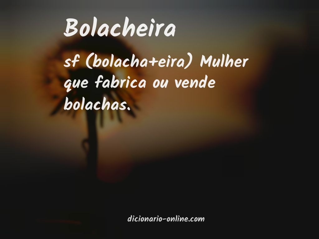 Significado de bolacheira