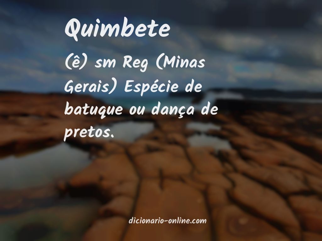 Significado de quimbete