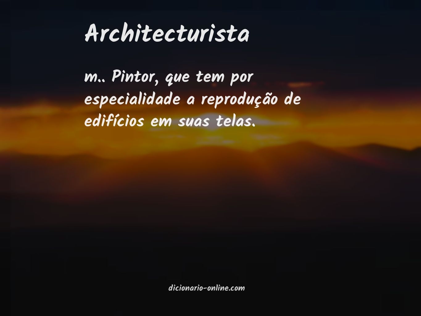 Significado de architecturista