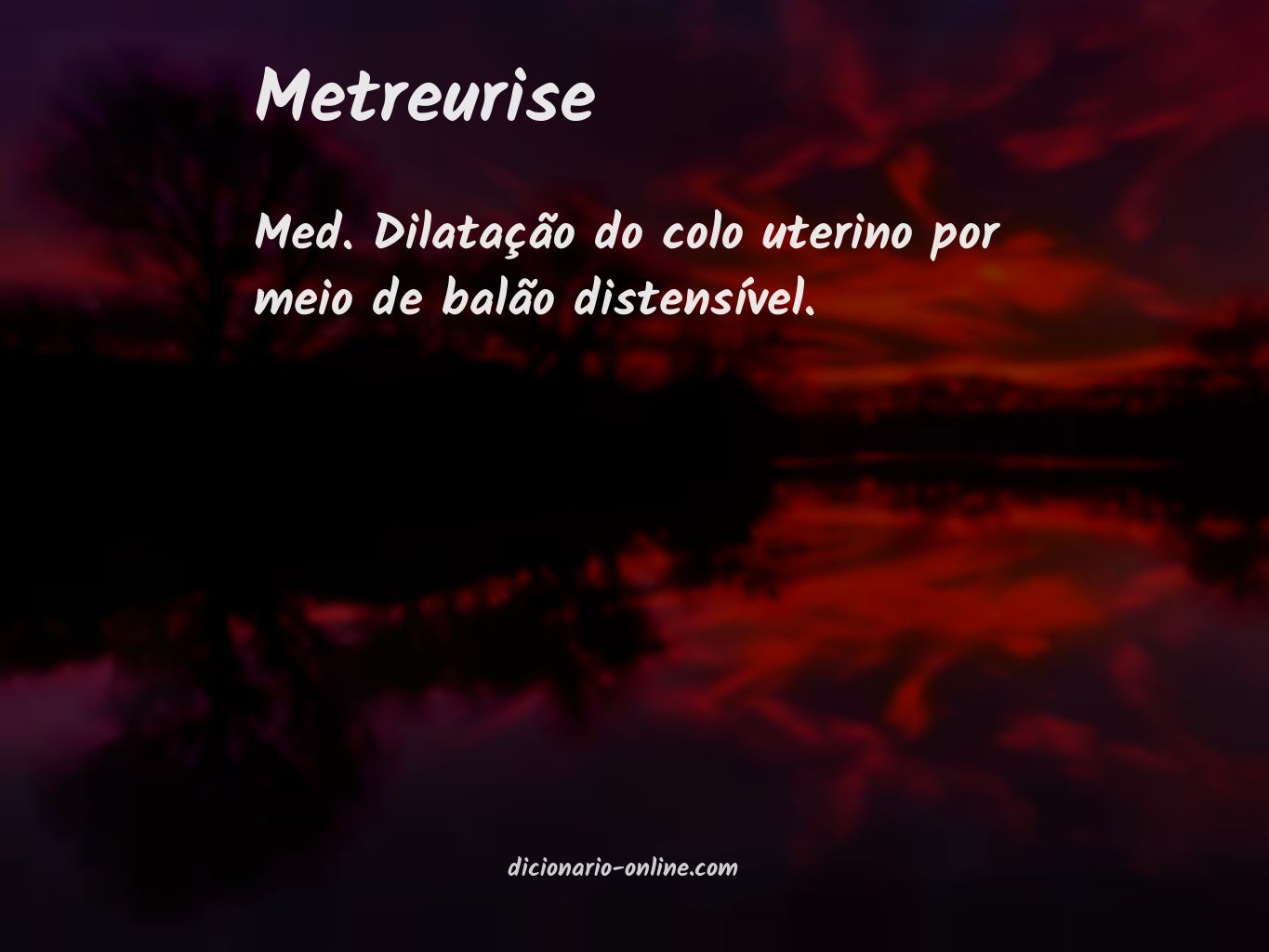 Significado de metreurise