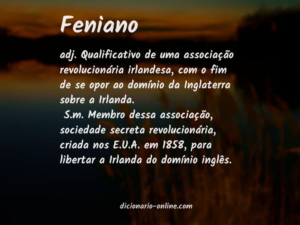 Significado de feniano