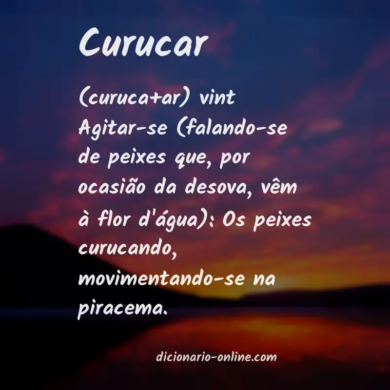 Significado de curucar