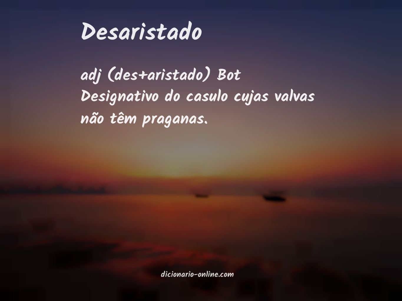 Significado de desaristado