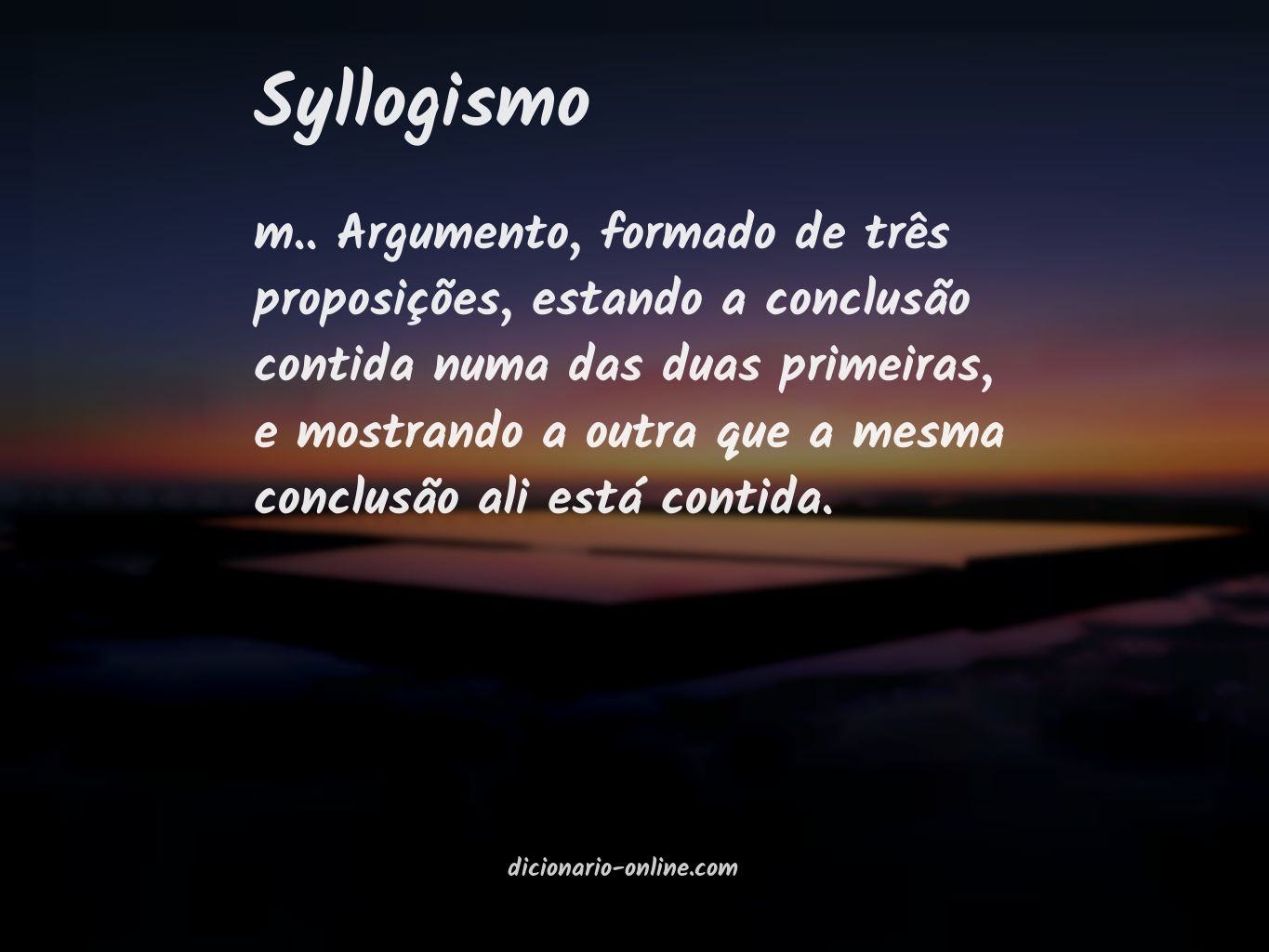 Significado de syllogismo