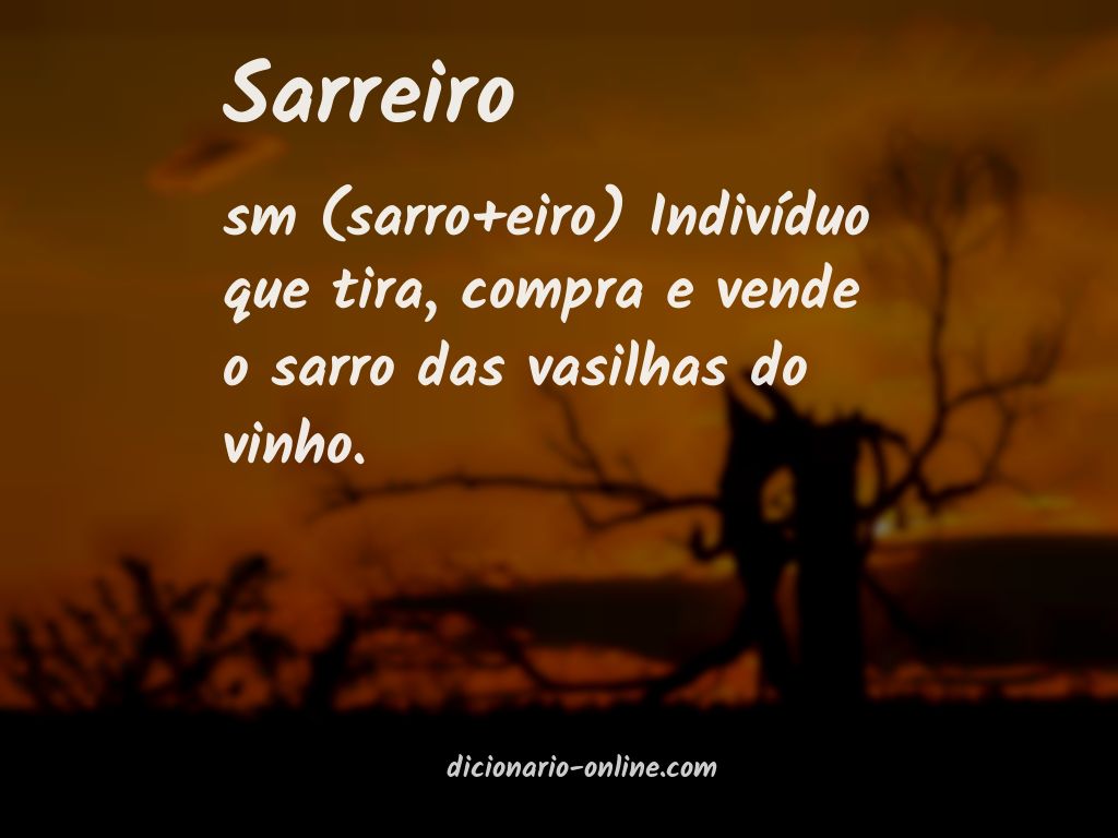 Significado de sarreiro