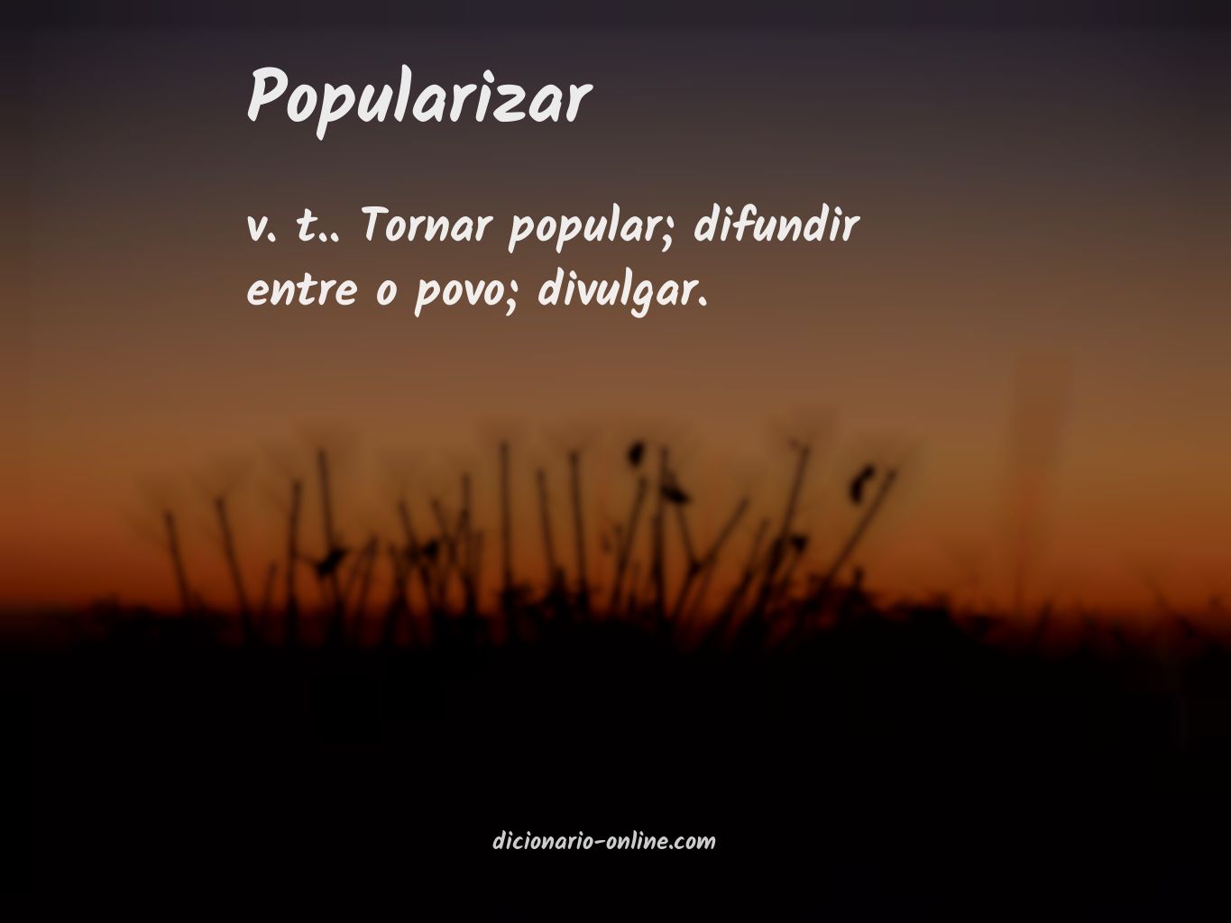 Significado de popularizar