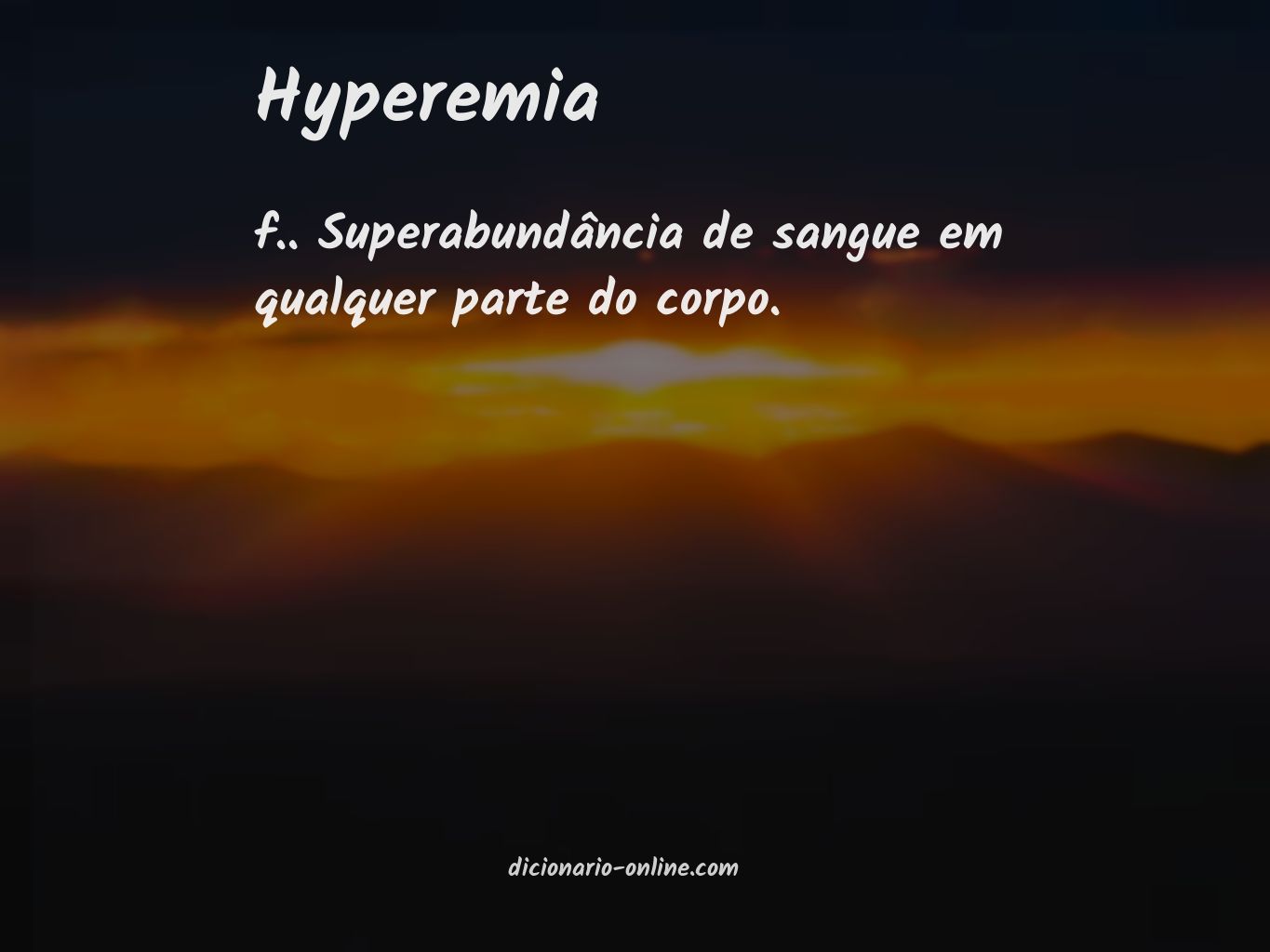 Significado de hyperemia