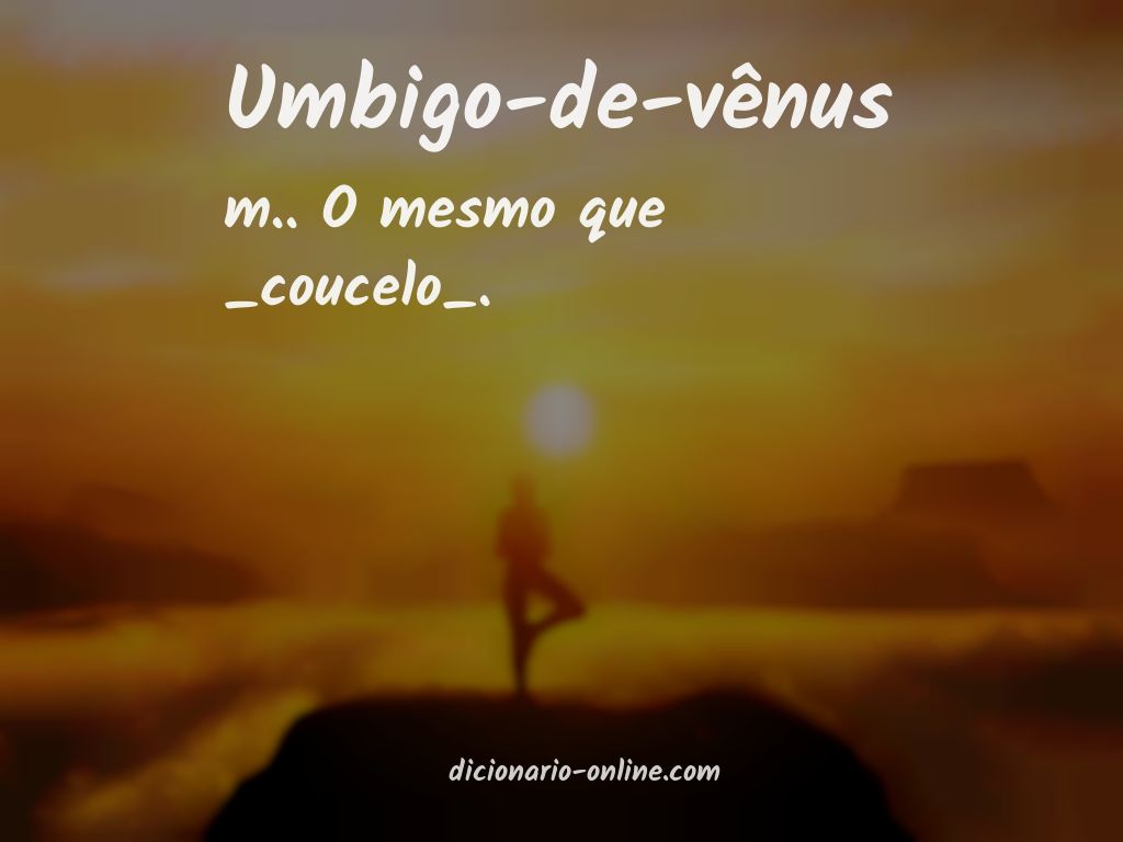 Significado de umbigo-de-vênus