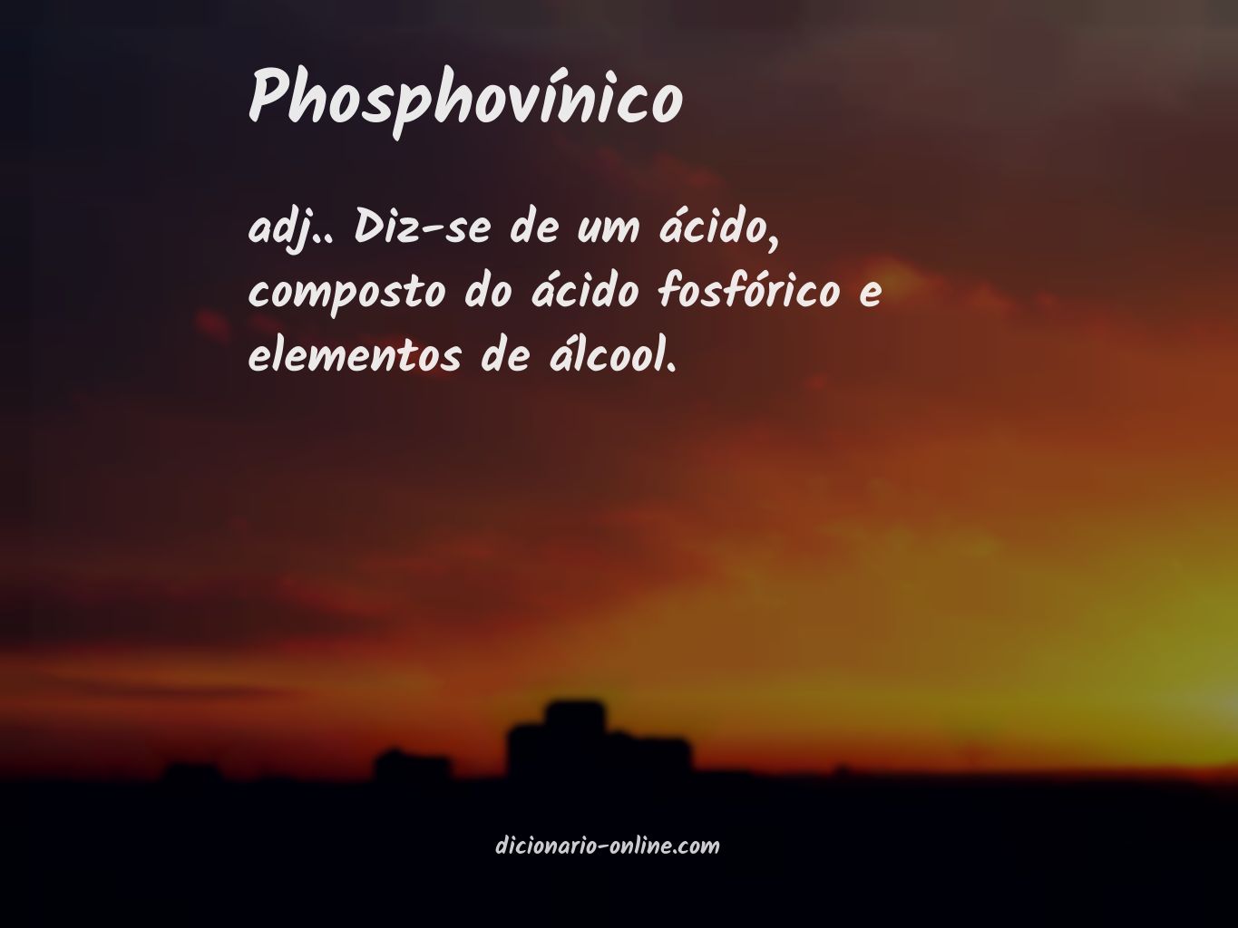 Significado de phosphovínico