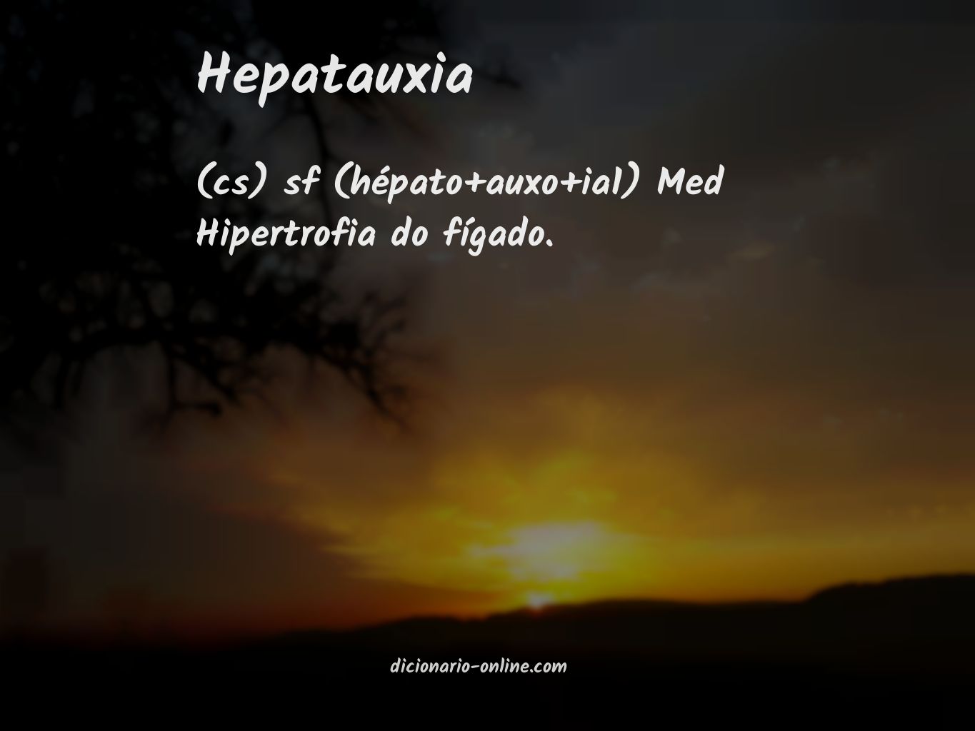 Significado de hepatauxia