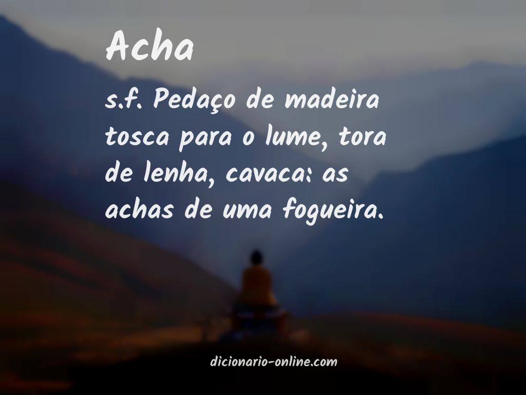 Significado de acha