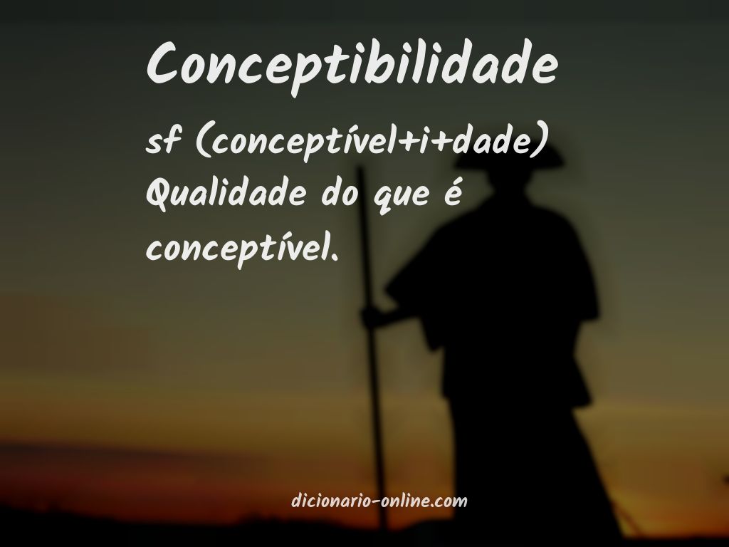 Significado de conceptibilidade