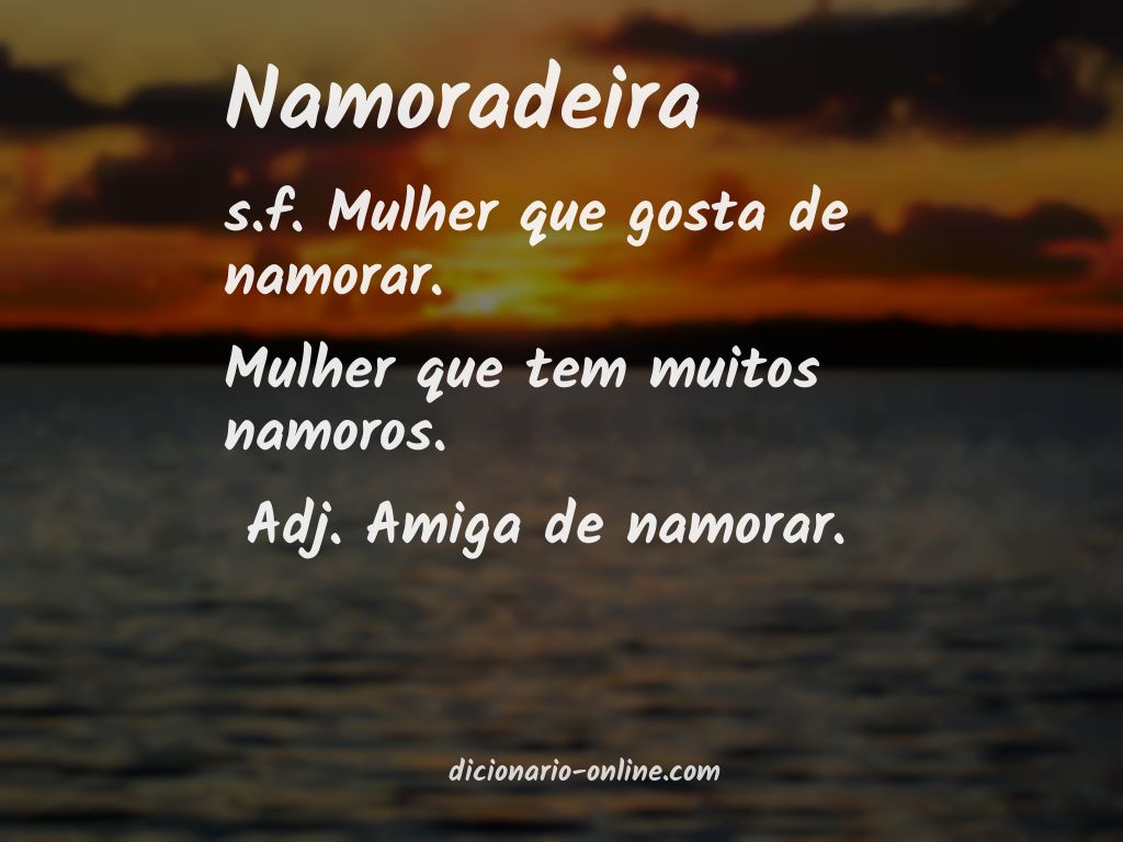 Significado de namoradeira