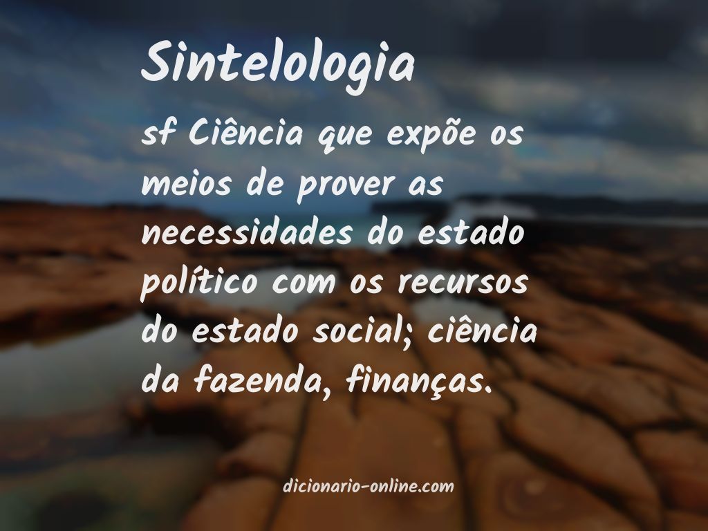 Significado de sintelologia