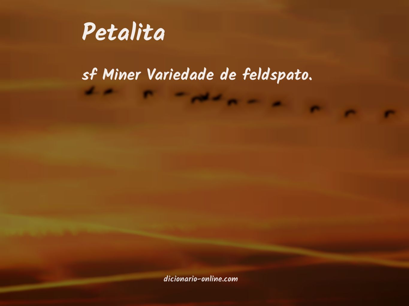 Significado de petalita