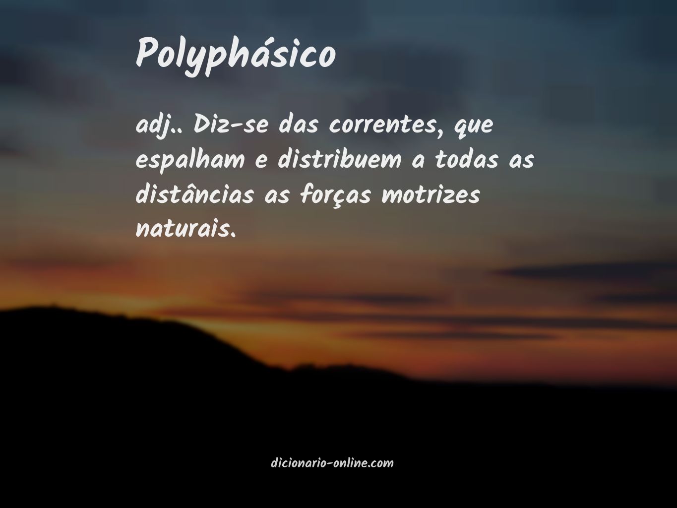 Significado de polyphásico