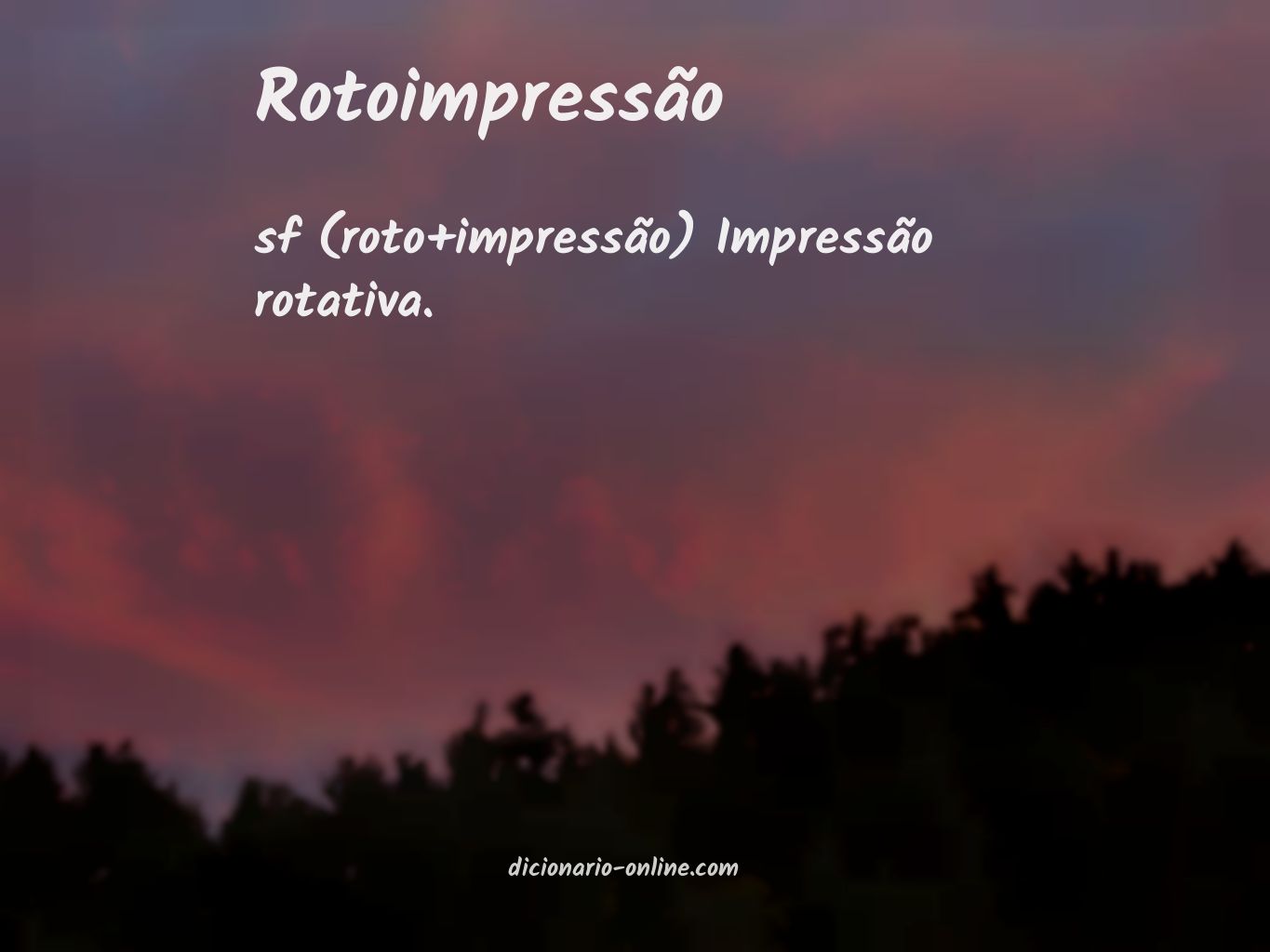 Significado de rotoimpressão