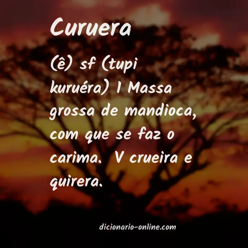 Significado de curuera