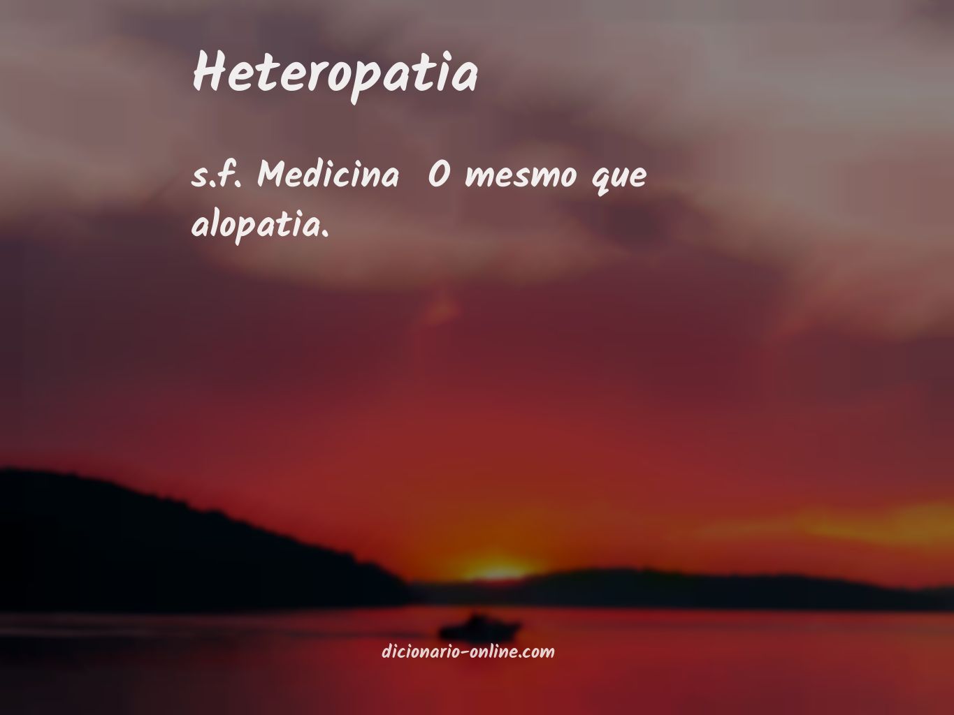 Significado de heteropatia