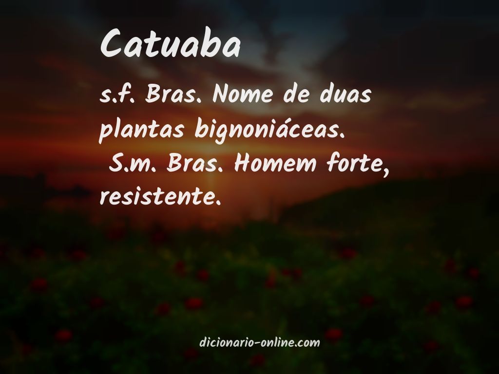 Significado de catuaba