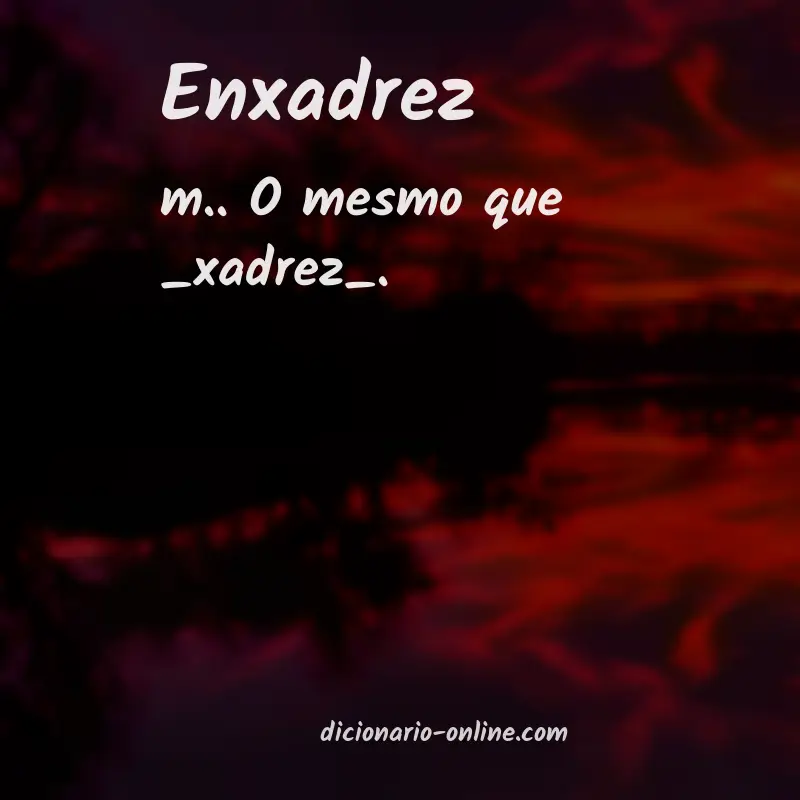 Significado de enxadrez