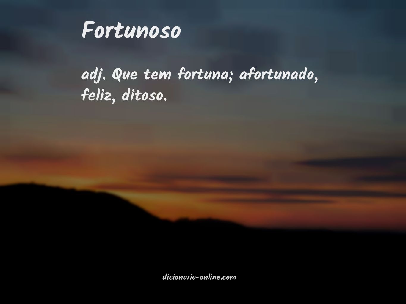 Significado de fortunoso