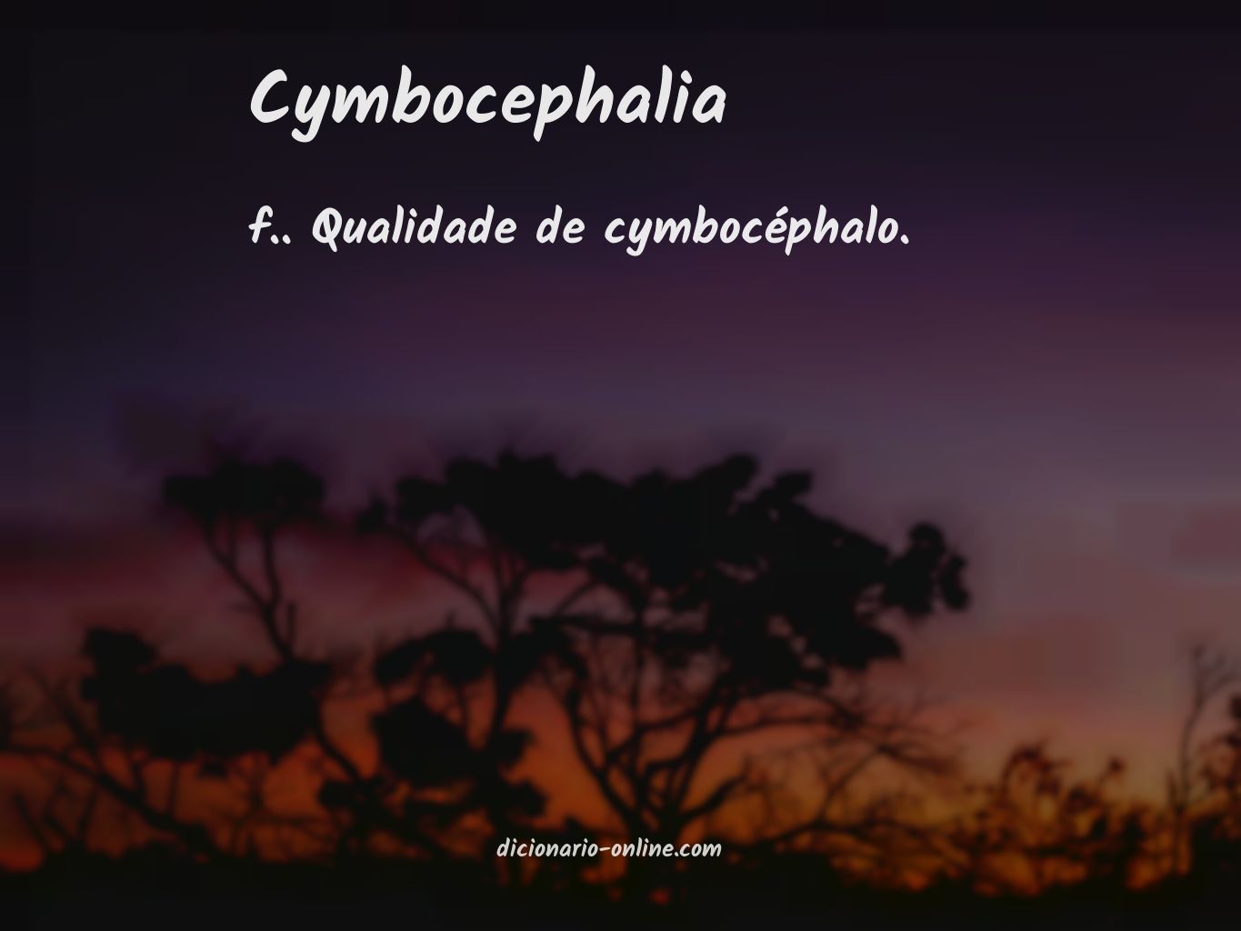 Significado de cymbocephalia